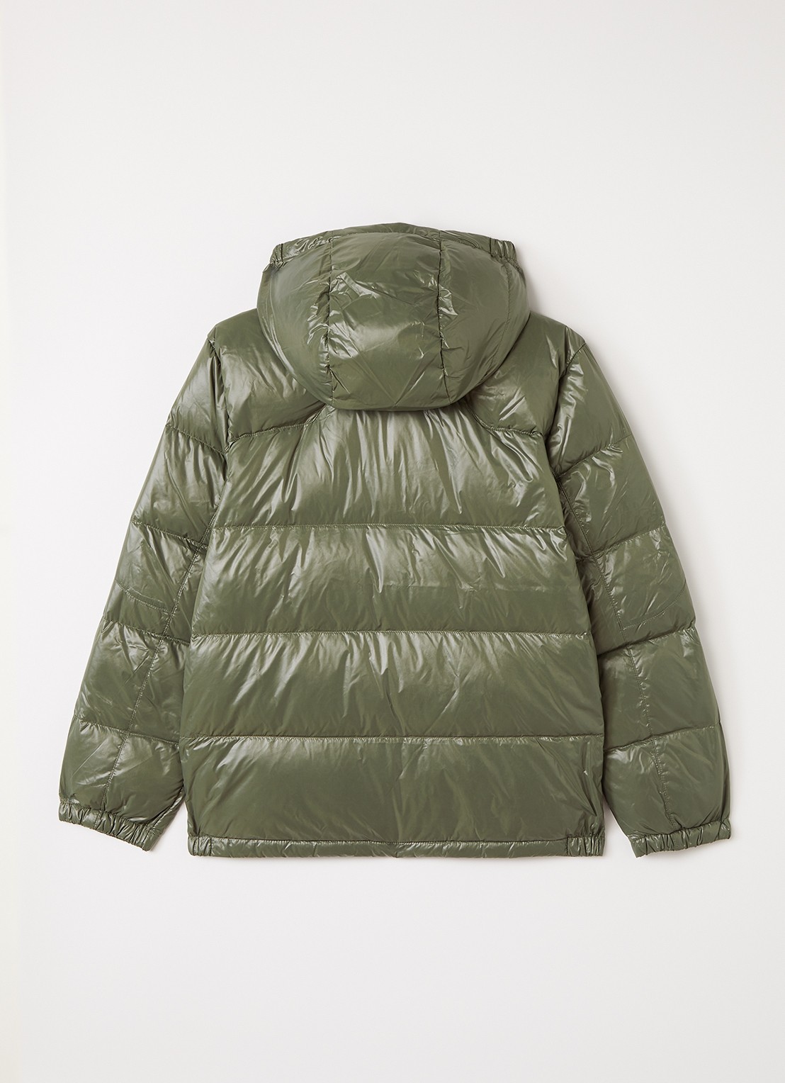 Ralph Lauren Puffer jack met donsvulling - achterkant olijfgroen