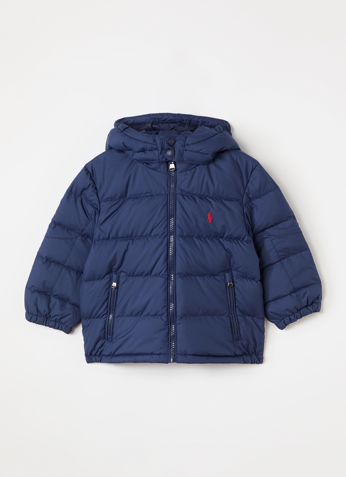 Ralph Lauren Puffer jack met donsvulling - voorkant donkerblauw