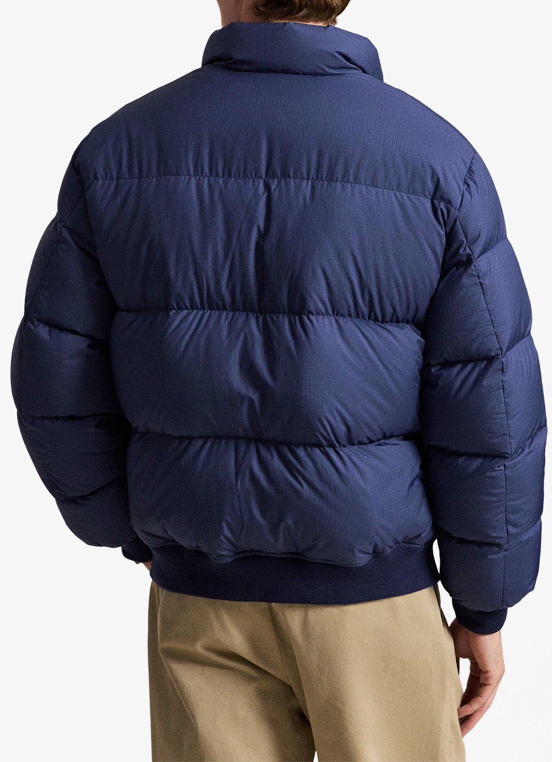 Ralph Lauren Puffer jack met steekzakken en logo - achterkant 5 cruise navy / donkerblauw