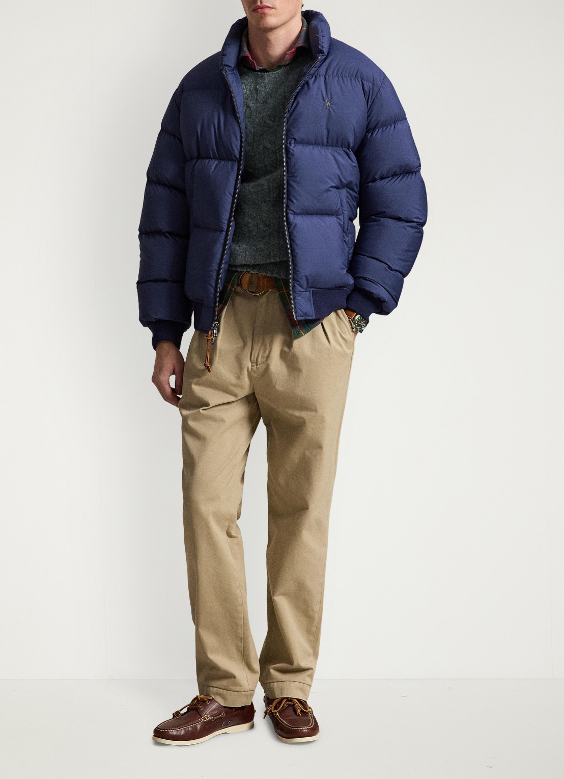 Ralph Lauren Puffer jack met steekzakken en logo - detail 3 cruise navy / donkerblauw