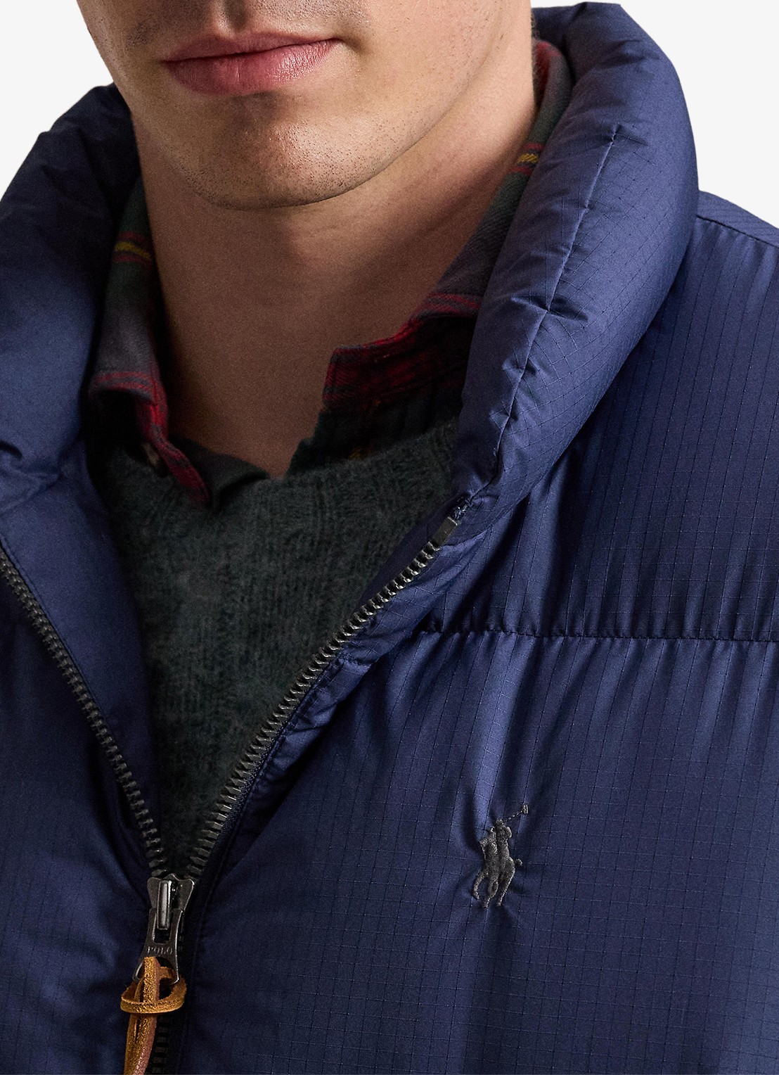Ralph Lauren Puffer jack met steekzakken en logo - detail 4 cruise navy / donkerblauw