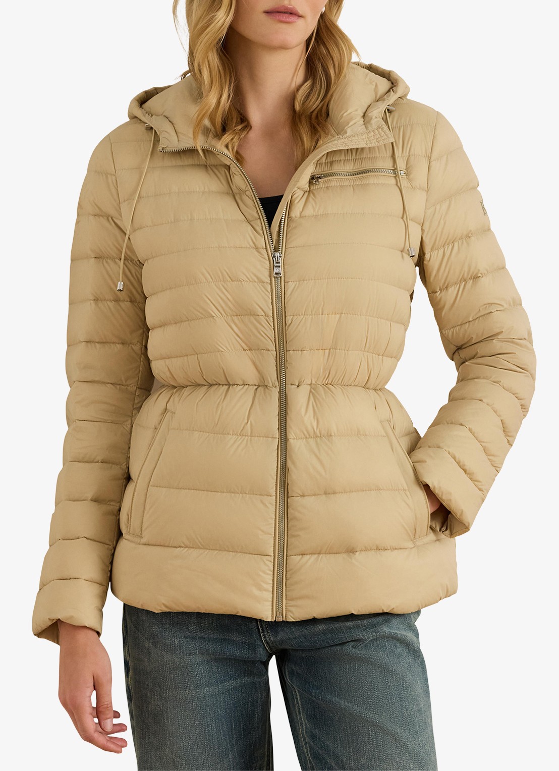 Ralph Lauren Puffer jas met donsvulling en steekzakken - detail 2 birch tan / beige