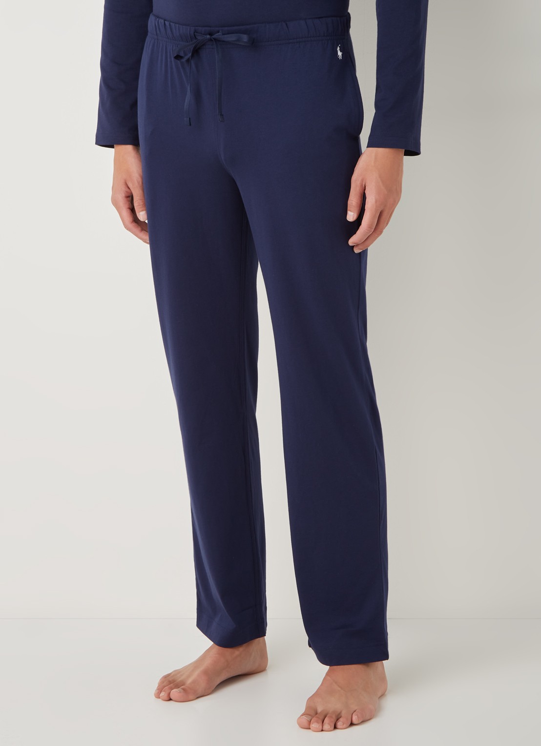 Ralph Lauren Pyjamabroek met logo - detail donkerblauw