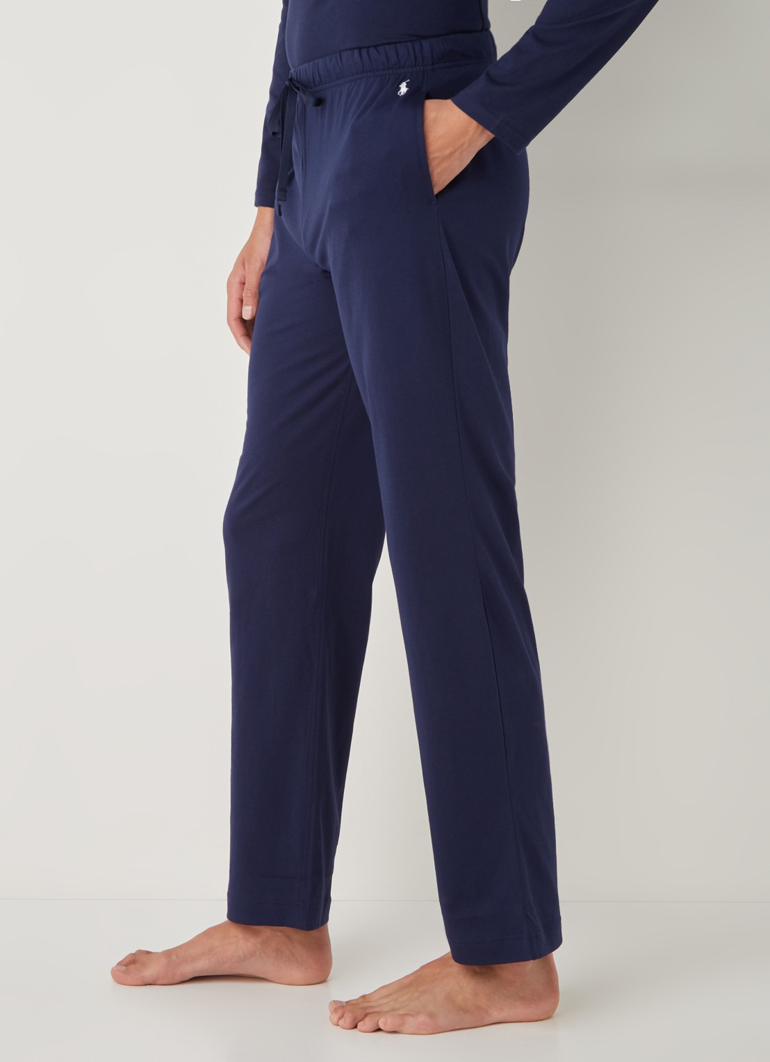 Ralph Lauren Pyjamabroek met logo - detail 2 donkerblauw