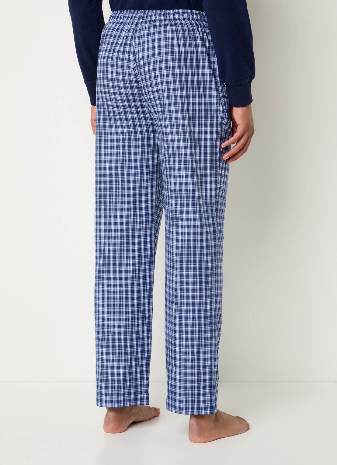 Ralph Lauren Pyjamabroek met logoprint en steekzakken - achterkant 5 royalblauw