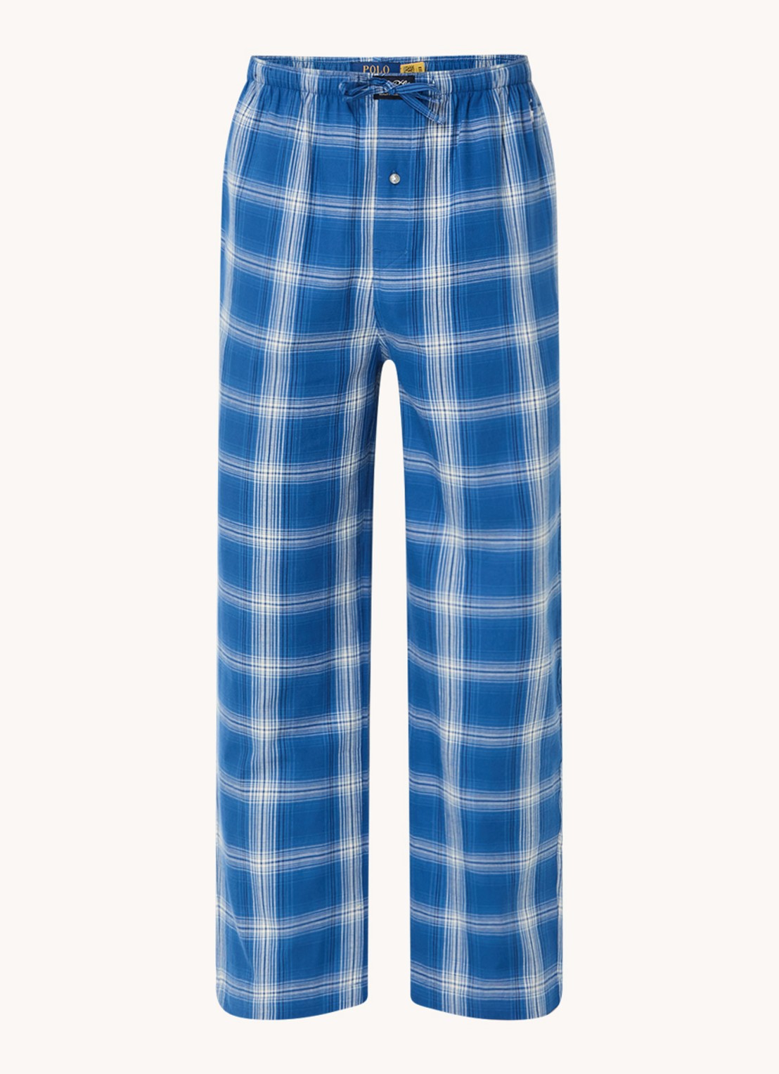 Ralph Lauren Pyjamabroek met logoprint en steekzakken - voorkant 4 indigo