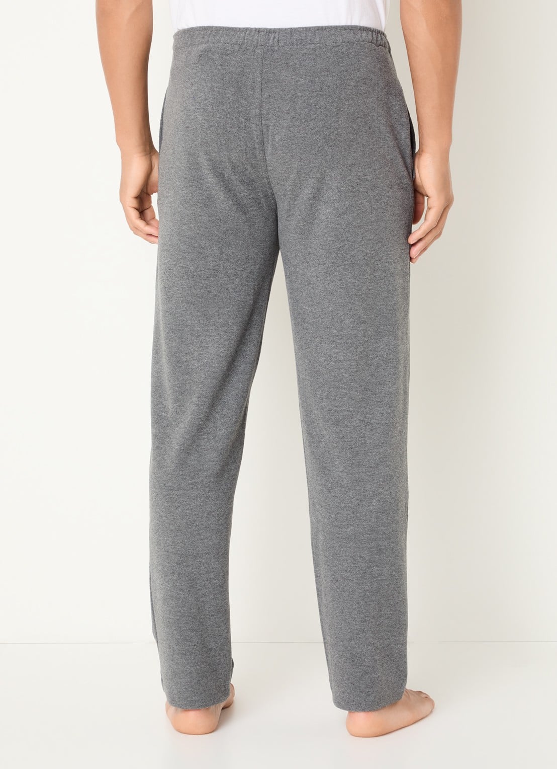 Ralph Lauren Pyjamabroek met steekzakken - achterkant grijs