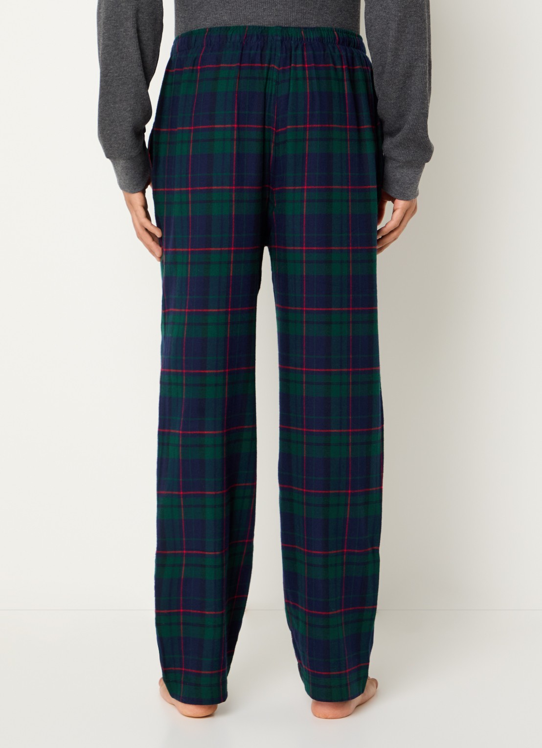 Ralph Lauren Pyjamabroek met steekzakken - achterkant donkergroen