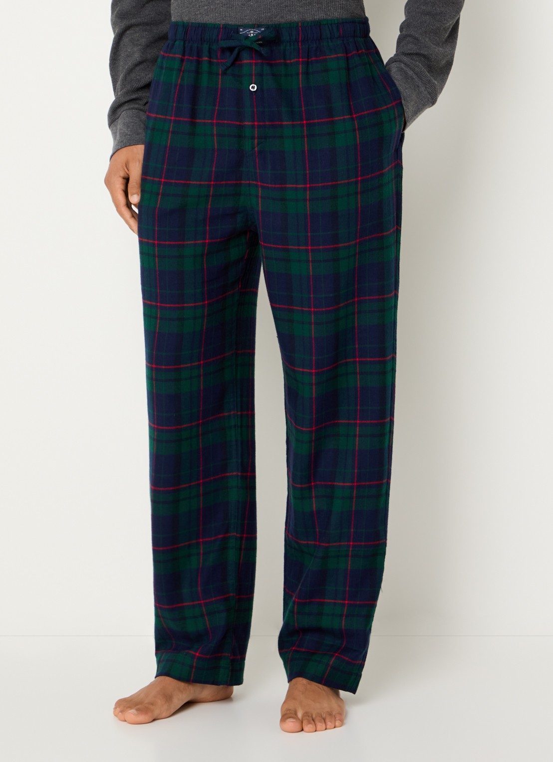 Ralph Lauren Pyjamabroek met steekzakken - detail 2 donkergroen
