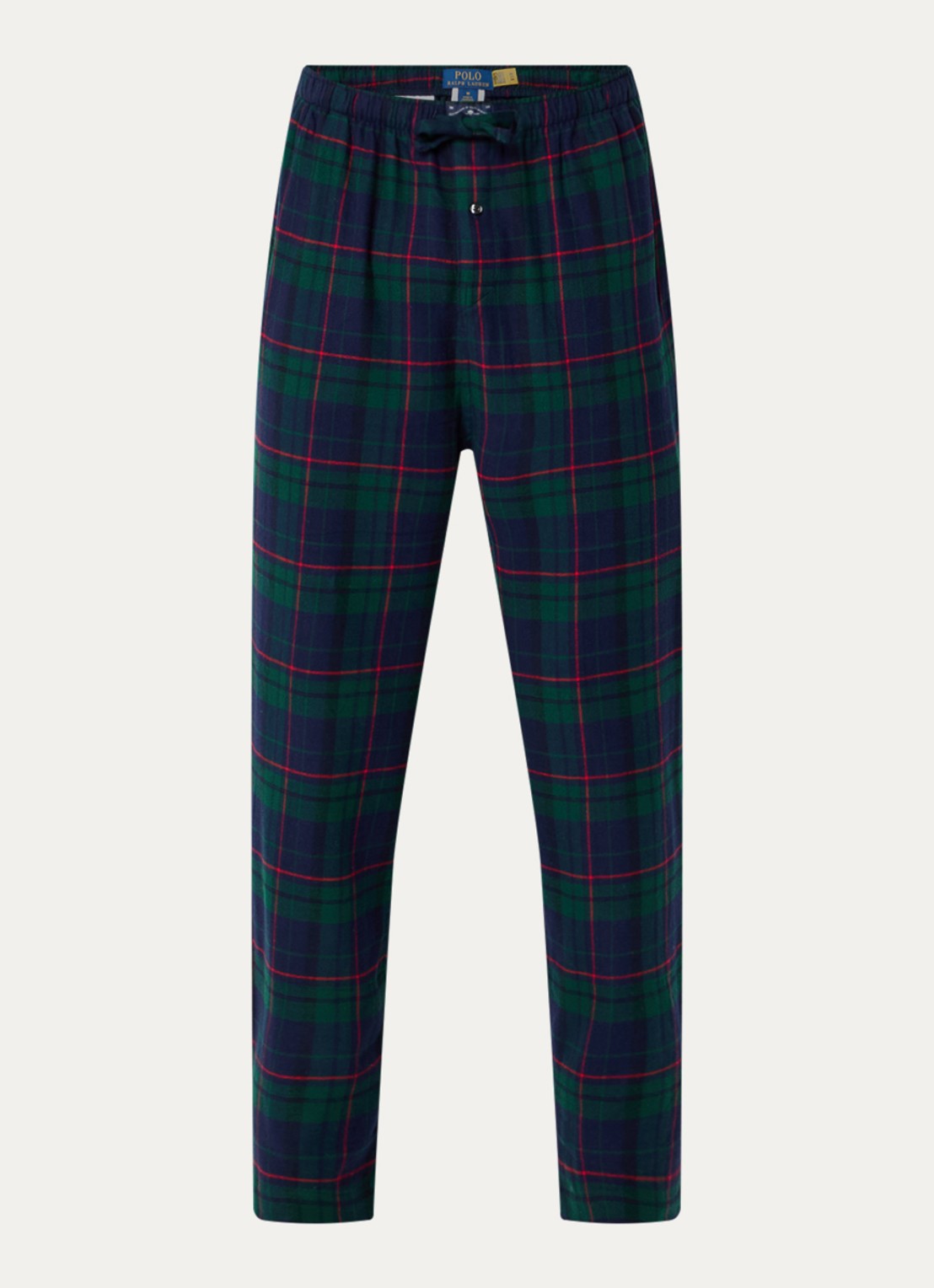 Ralph Lauren Pyjamabroek met steekzakken - voorkant 4 donkergroen