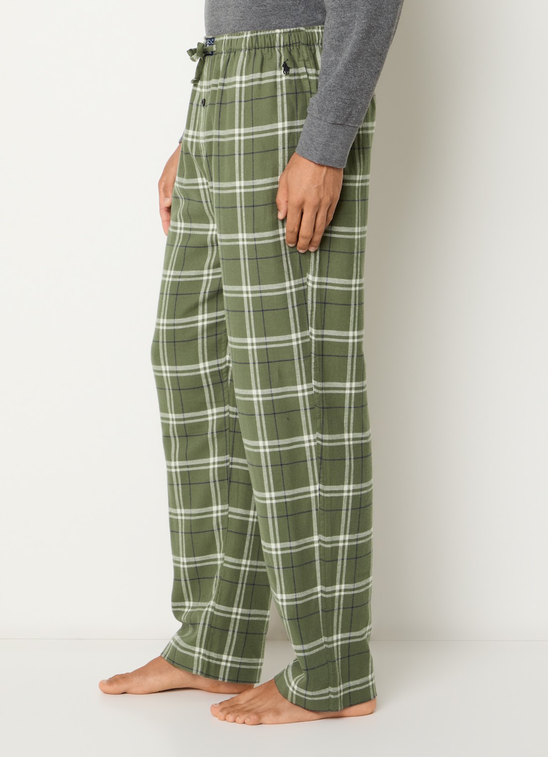 Ralph Lauren Pyjamabroek met steekzakken - detail 2 groen