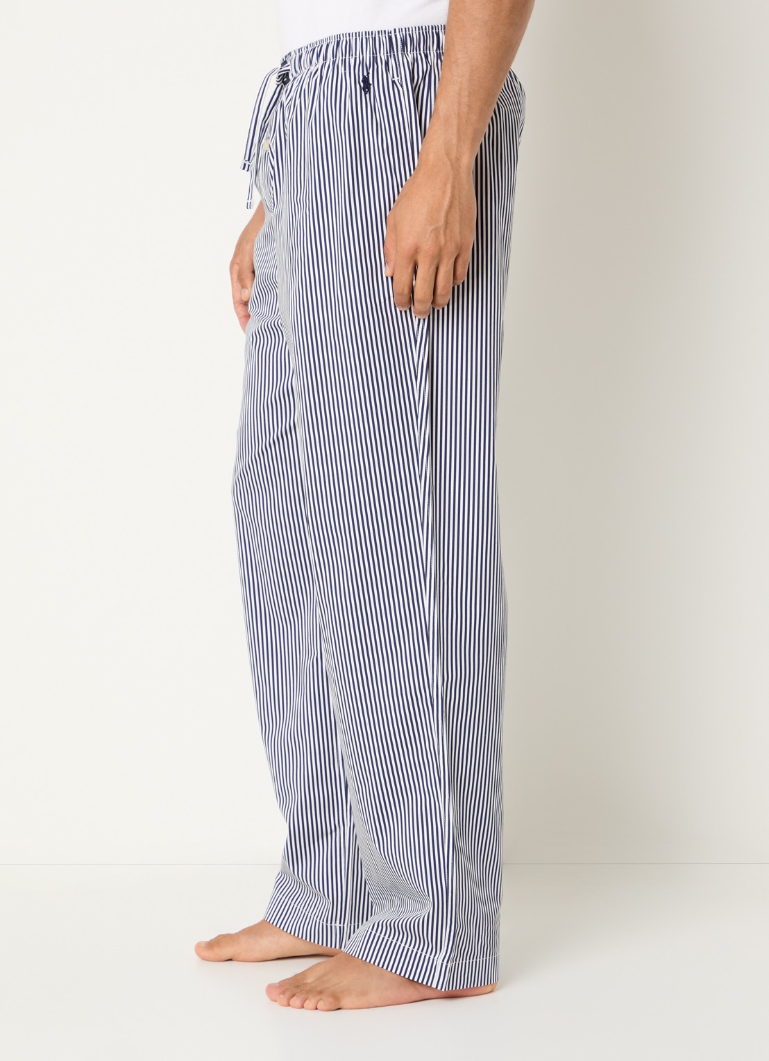Ralph Lauren Pyjamabroek met streepprint - detail 4 royalblauw