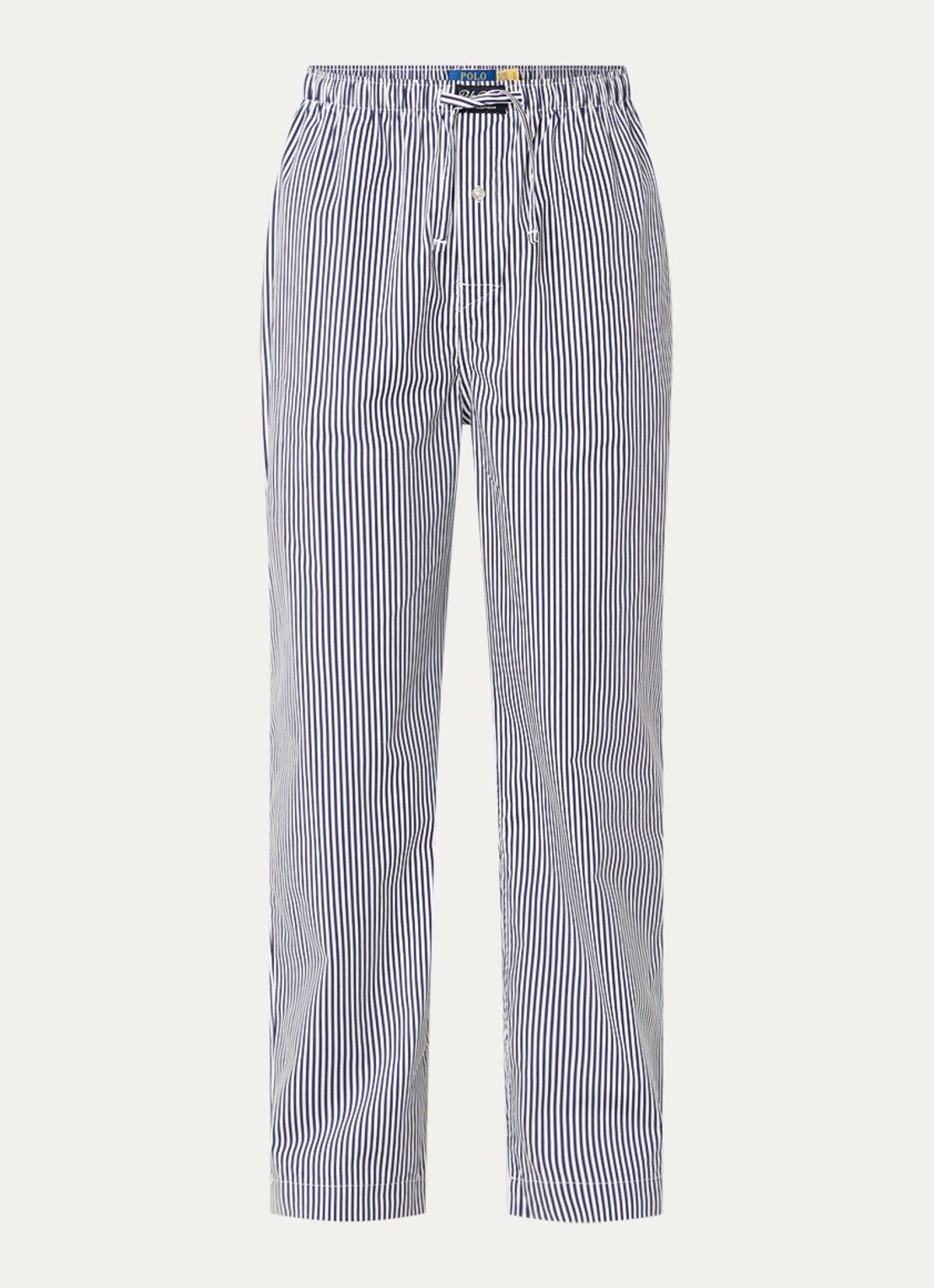 Ralph Lauren Pyjamabroek met streepprint - voorkant royalblauw