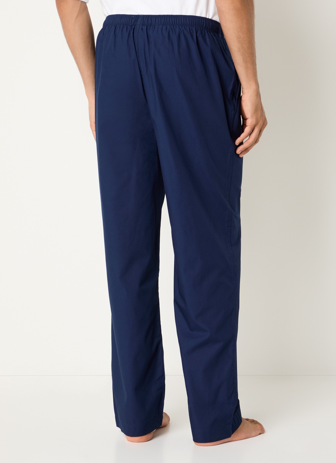 Ralph Lauren Pyjamabroek met streepprint - achterkant 5 donkerblauw
