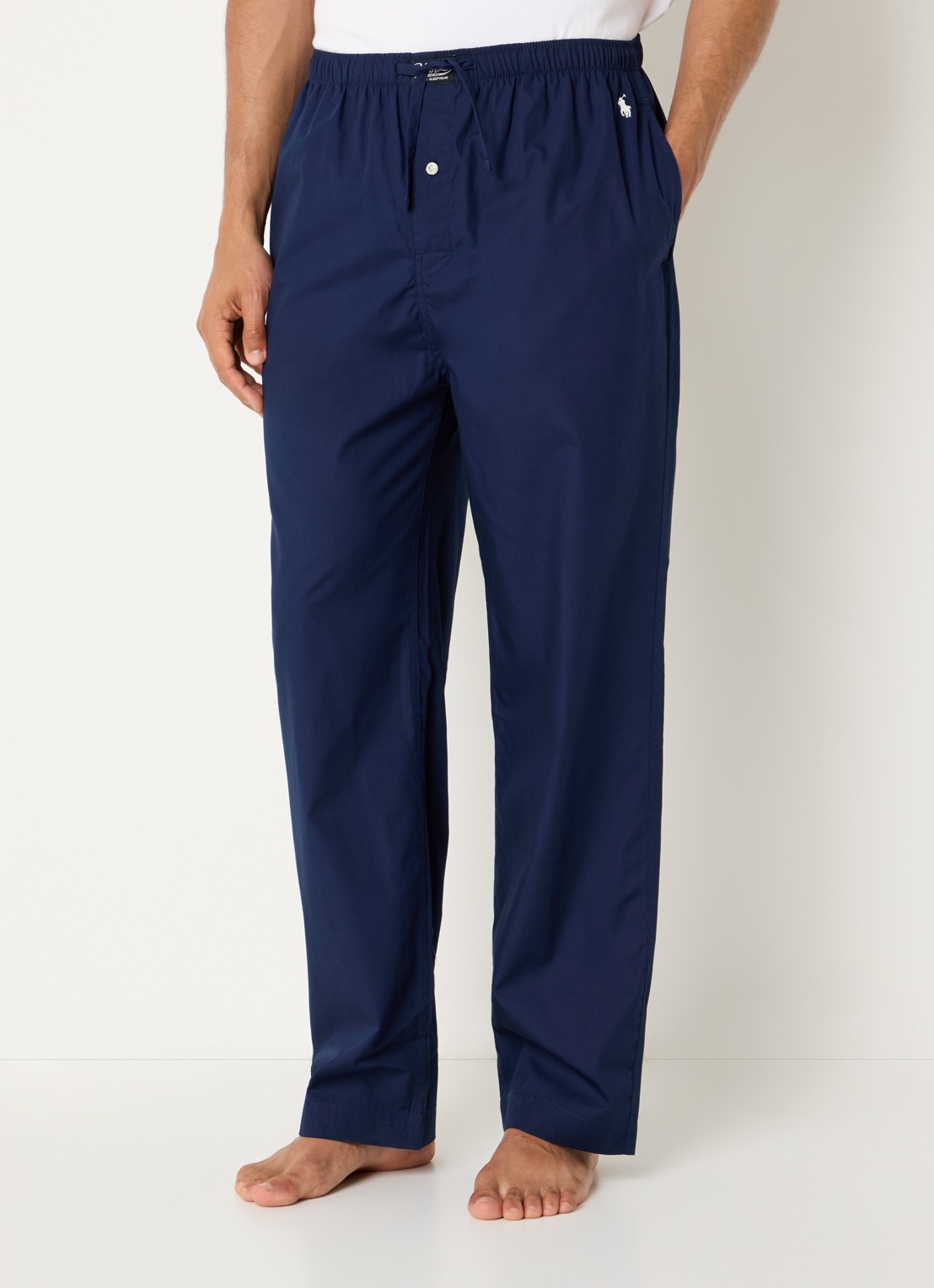 Ralph Lauren Pyjamabroek met streepprint - detail 3 donkerblauw