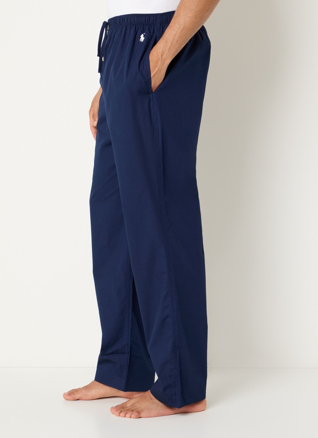 Ralph Lauren Pyjamabroek met streepprint - detail 4 donkerblauw