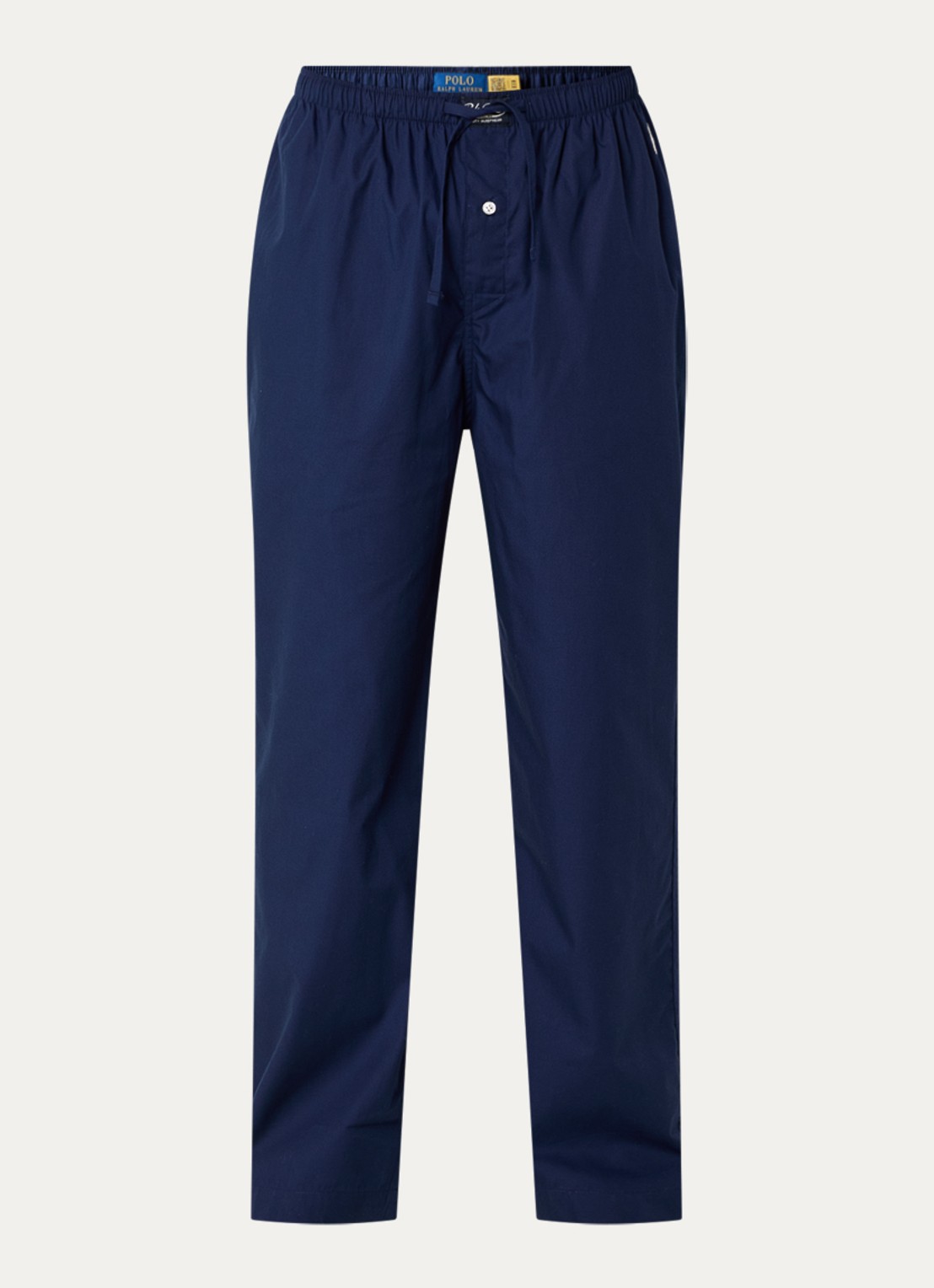 Ralph Lauren Pyjamabroek met streepprint - voorkant donkerblauw
