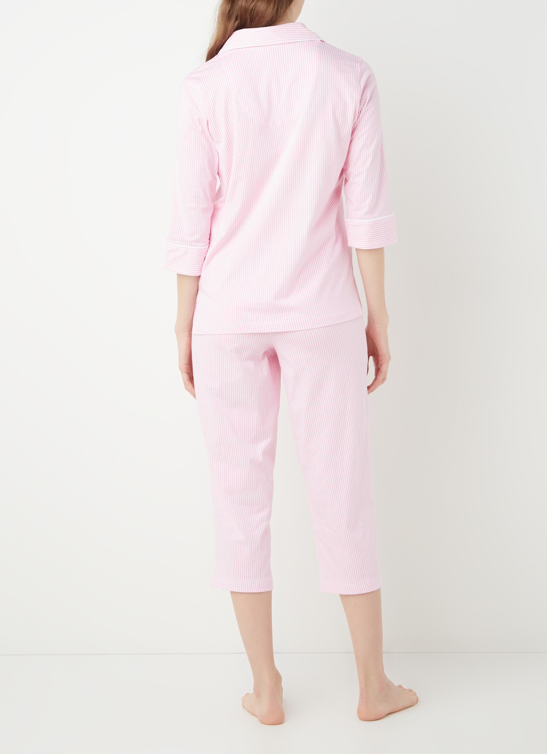 Ralph Lauren Pyjamaset met print - achterkant 3 lichtroze