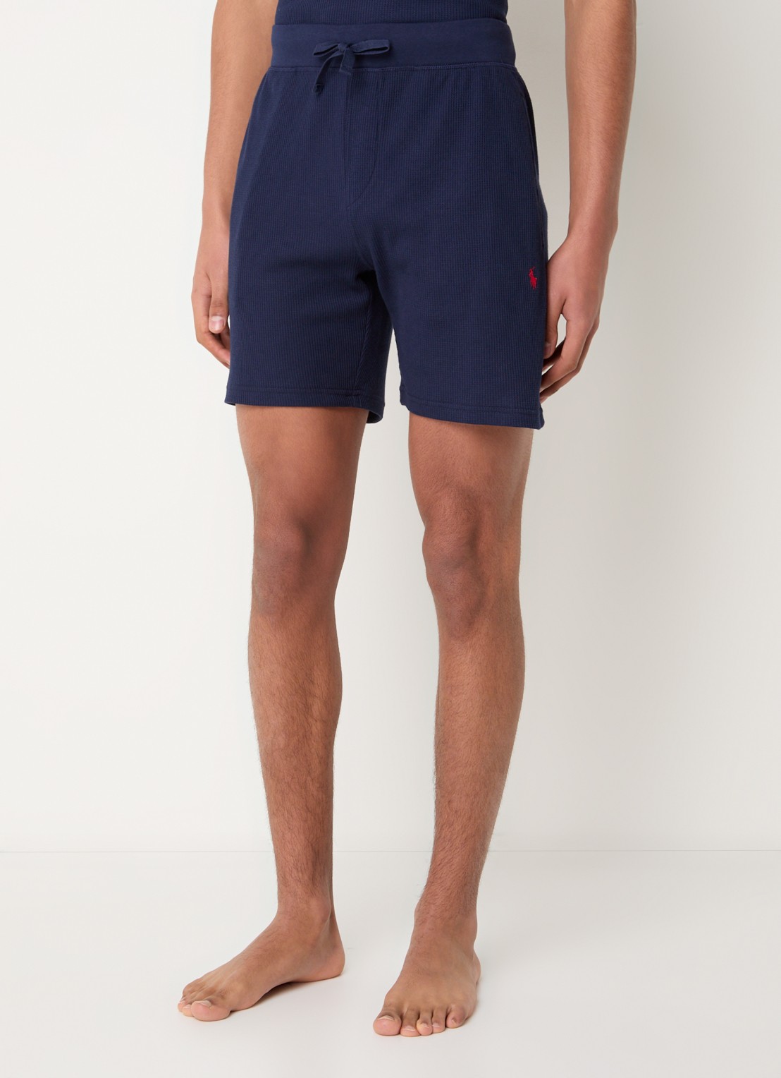 Ralph Lauren Pyjamashorts met structuur - detail 3 donkerblauw