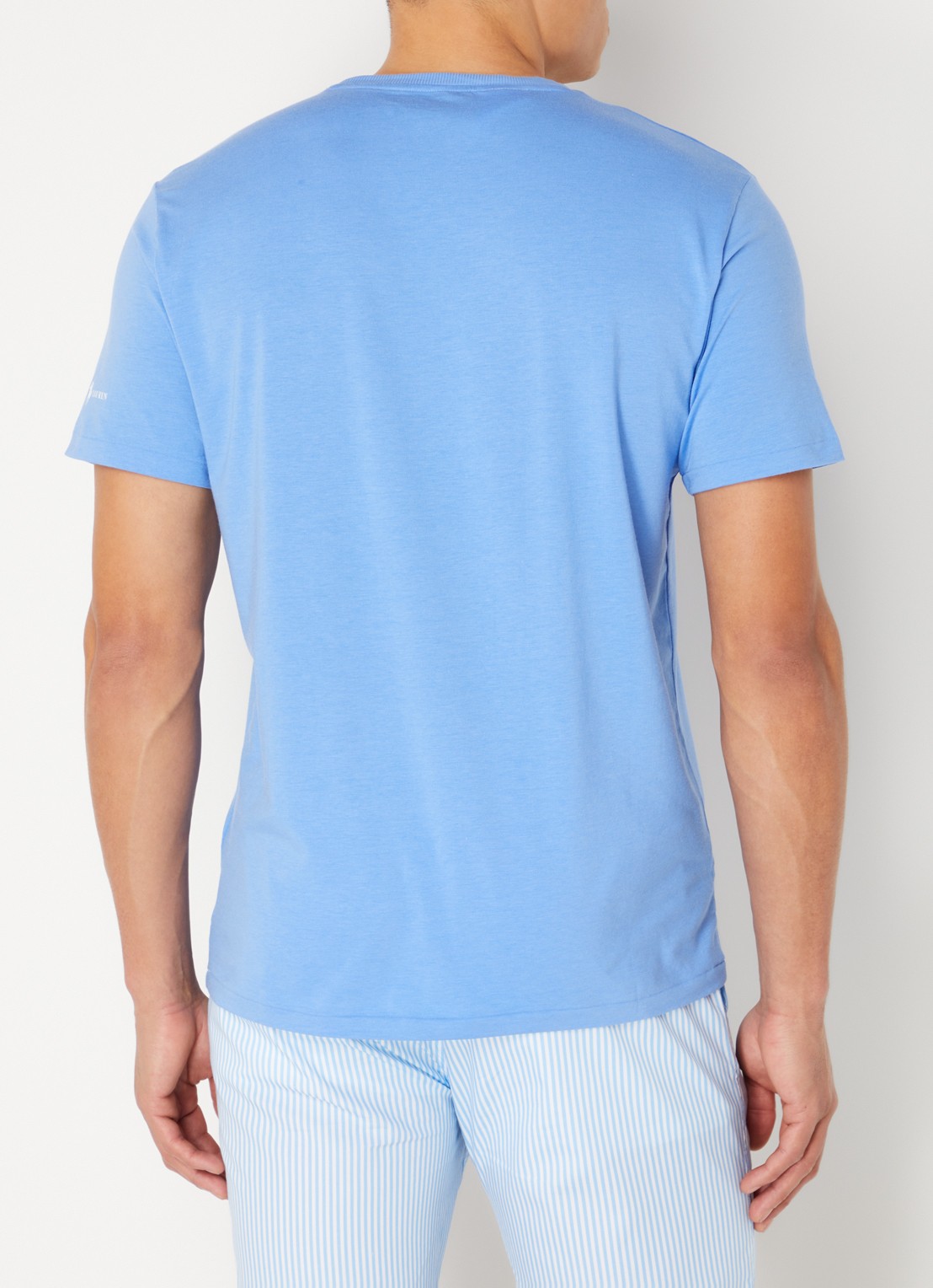 Ralph Lauren Pyjamatop met logo - achterkant 4 blauw