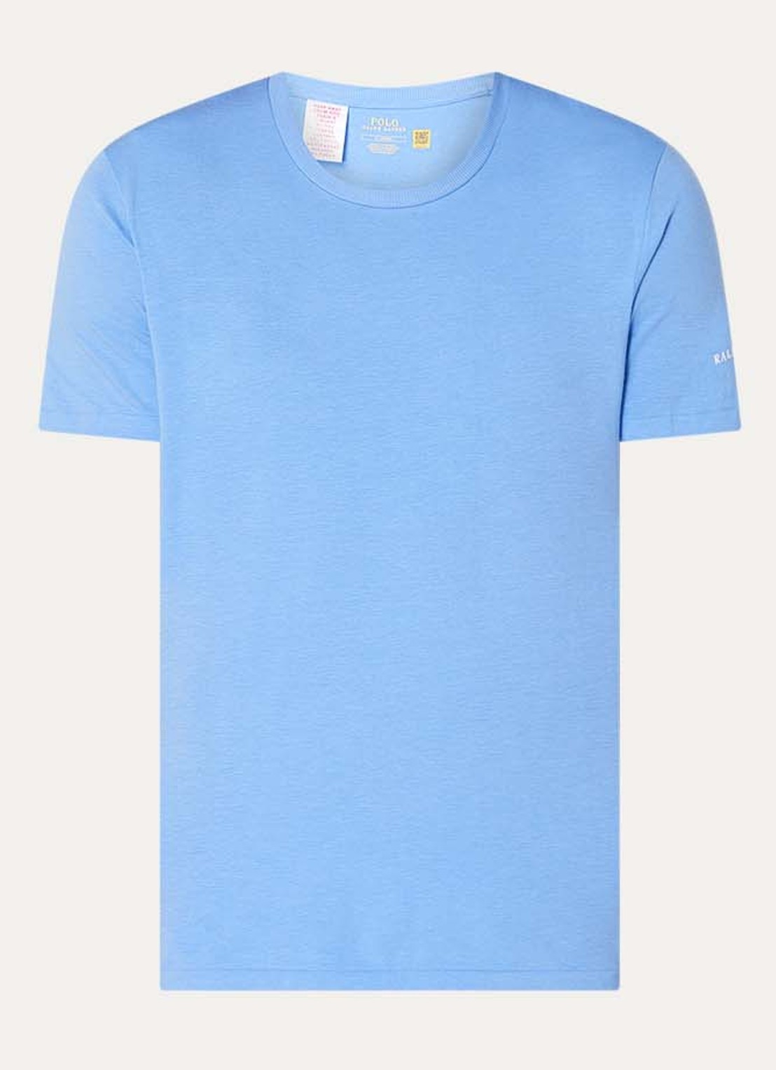 Ralph Lauren Pyjamatop met logo - voorkant blauw