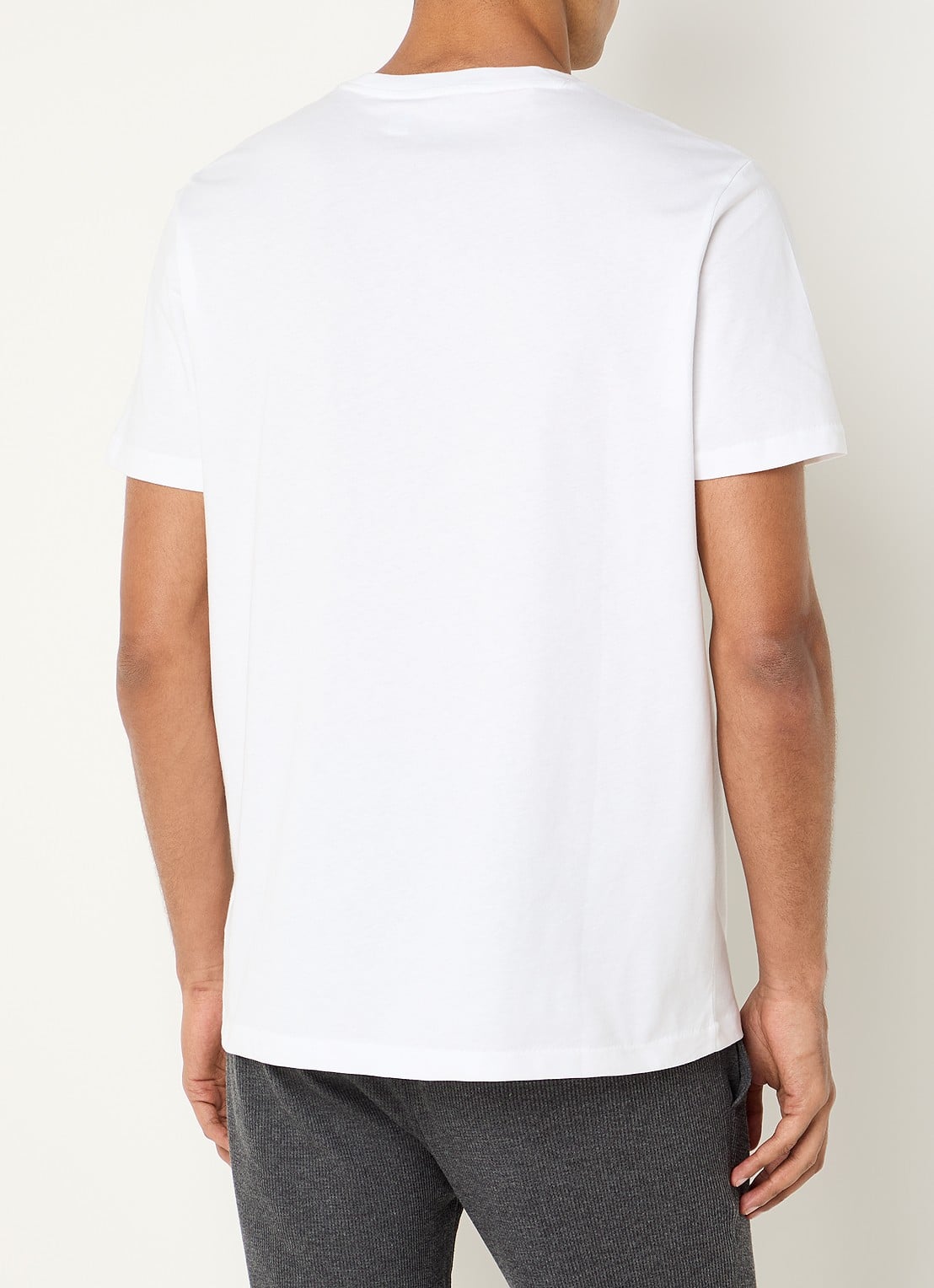 Ralph Lauren Pyjamatop met logo - achterkant 4 wit