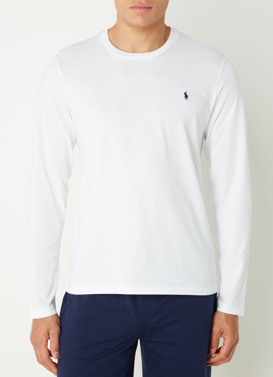 Ralph Lauren Pyjamatop met logo - detail 2 wit