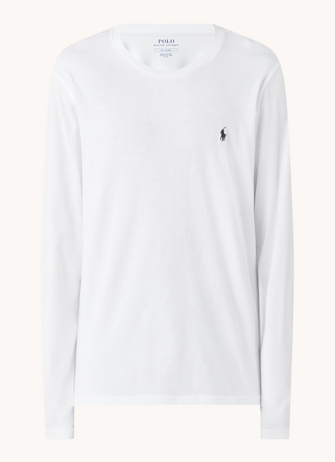 Ralph Lauren Pyjamatop met logo - voorkant 3 wit