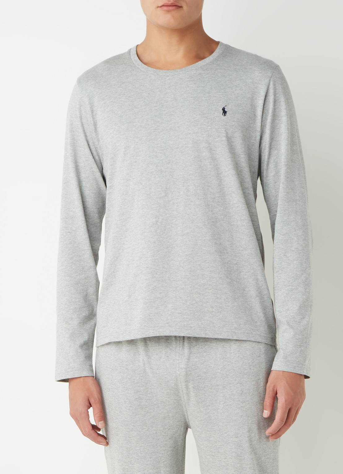 Ralph Lauren Pyjamatop met logo - detail 2 grijs