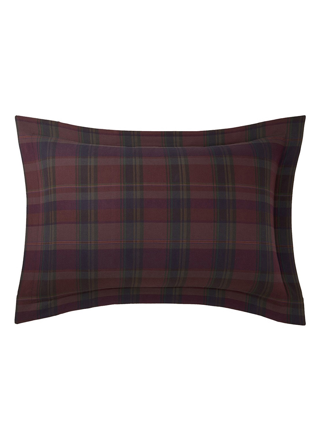 Ralph Lauren Quinn kussensloop van katoen 80TC - voorkant 2 aubergine