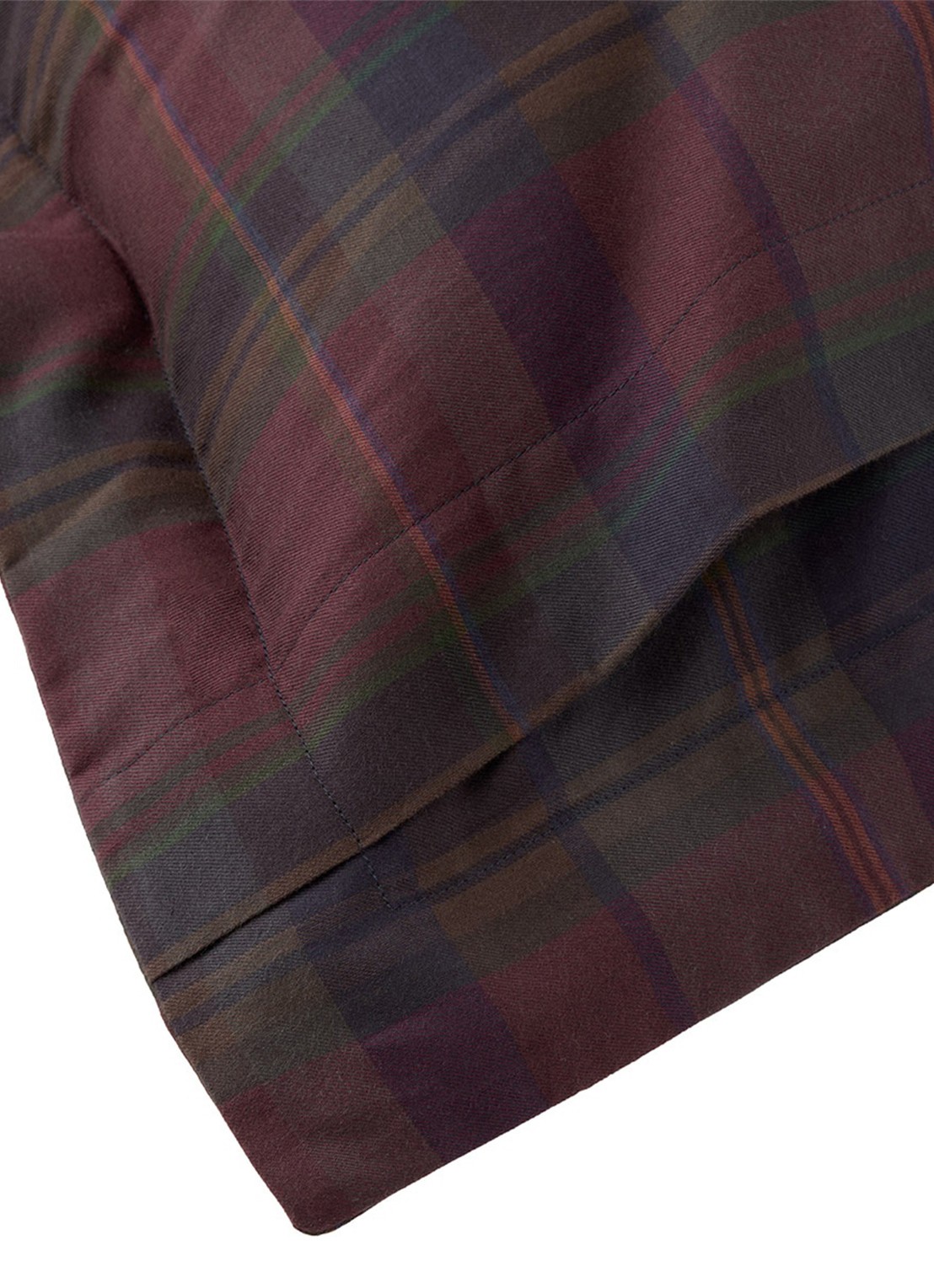 Ralph Lauren Quinn kussensloop van katoen 80TC - achterkant aubergine