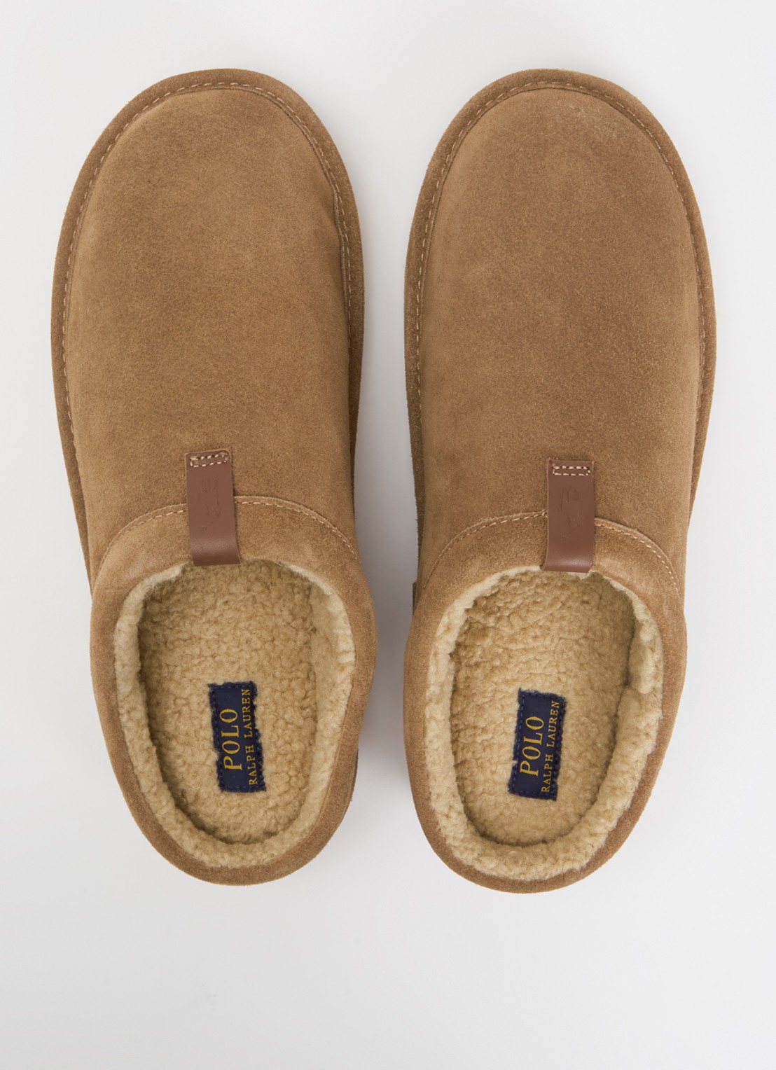 Ralph Lauren Reade clog van suède  - detail 2 bruin
