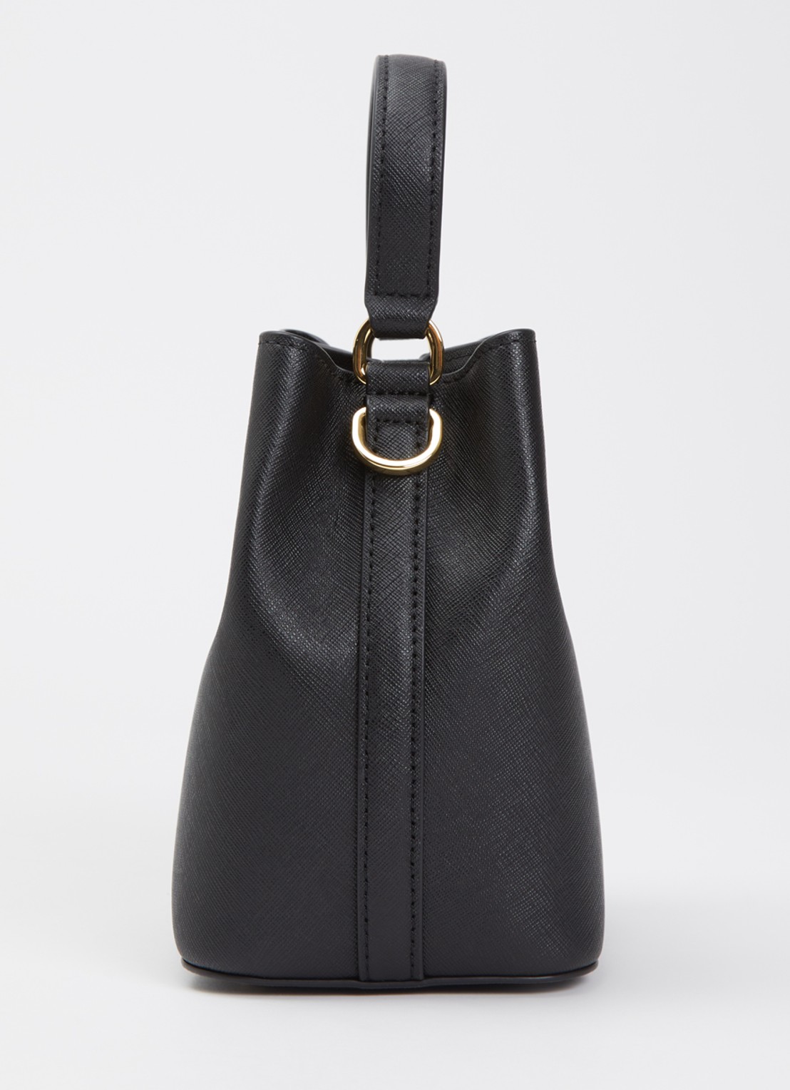 Ralph Lauren Reese handtas van leer met afneembare schouderriem  - detail 4 zwart
