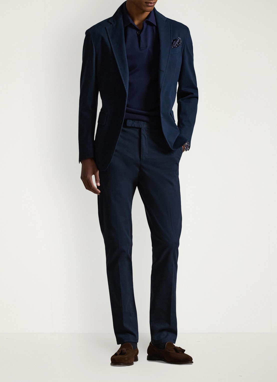 Ralph Lauren Regular fit colbert met klepzakken - voorkant 3 bright navy-2x86