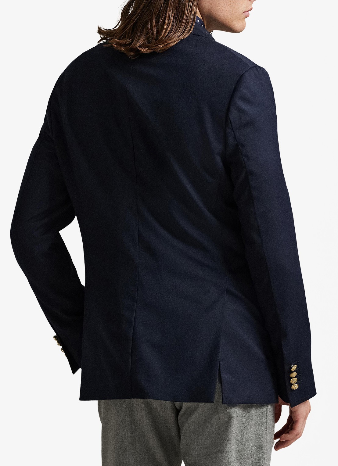 Ralph Lauren Regular fit colbert met sierknopen - achterkant 6 navy / donkerblauw
