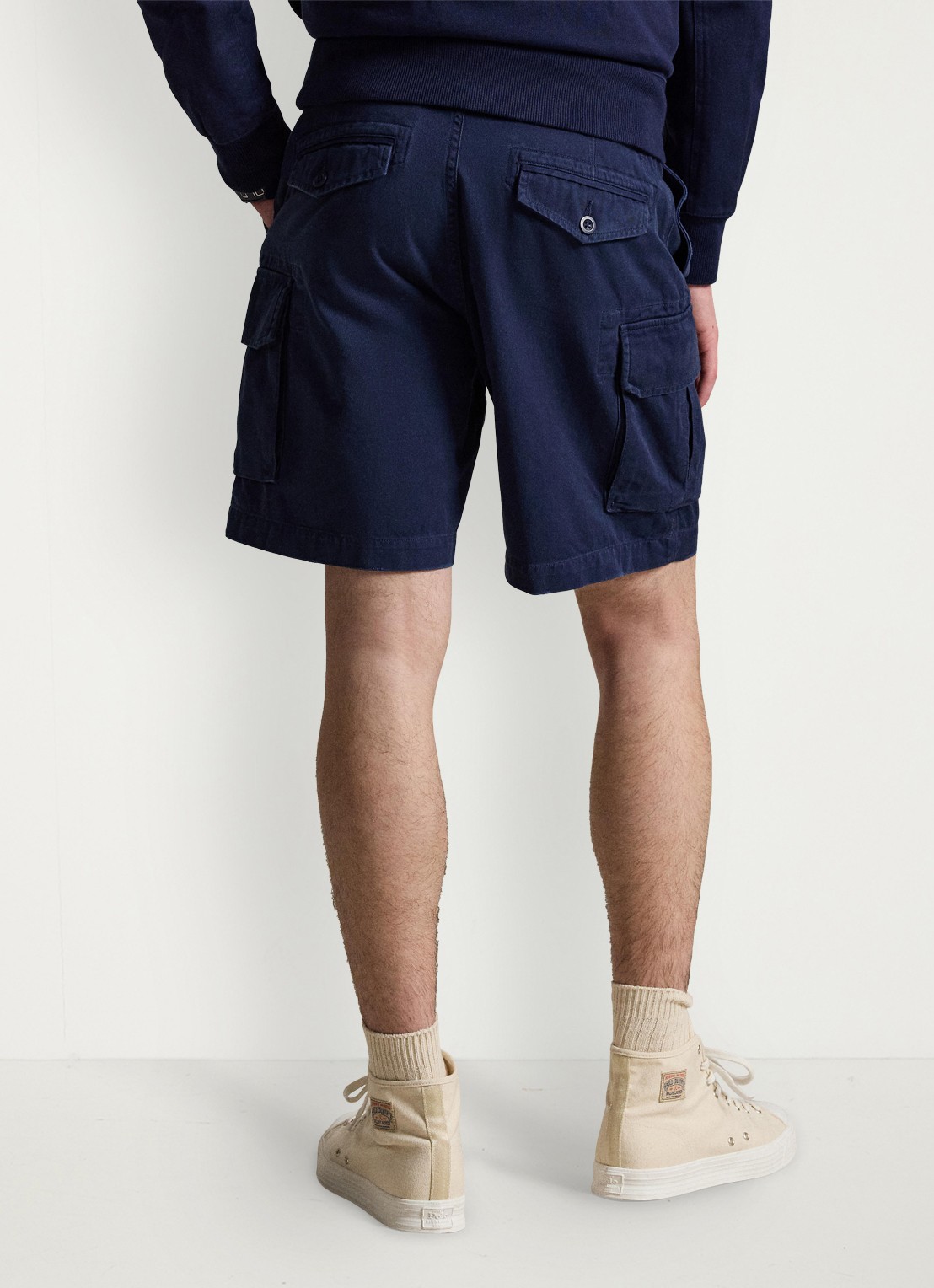 Ralph Lauren Regular fit korte cargobroek - achterkant newport navy