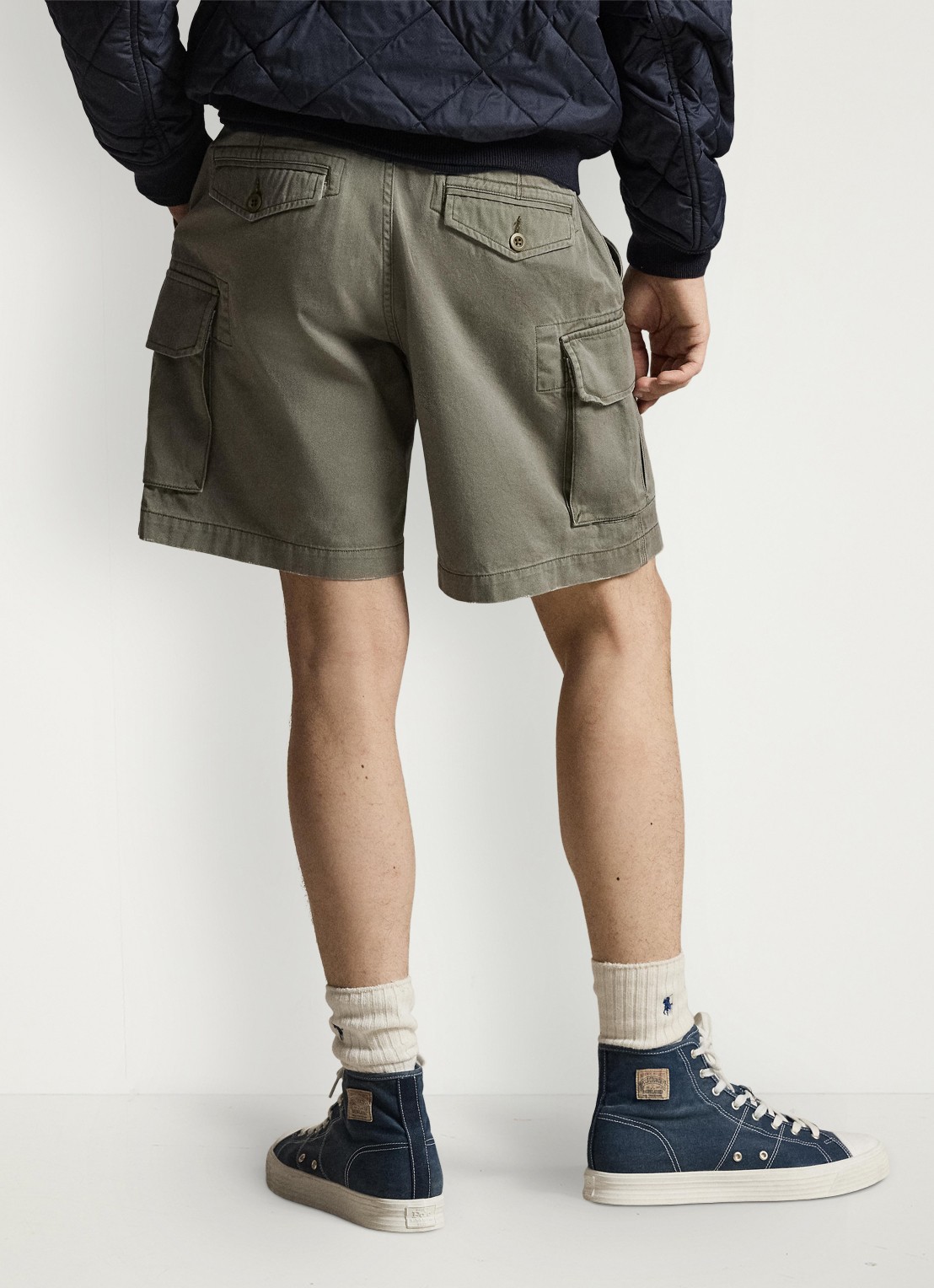 Ralph Lauren Regular fit korte cargobroek - achterkant 2 mountain green-30yg