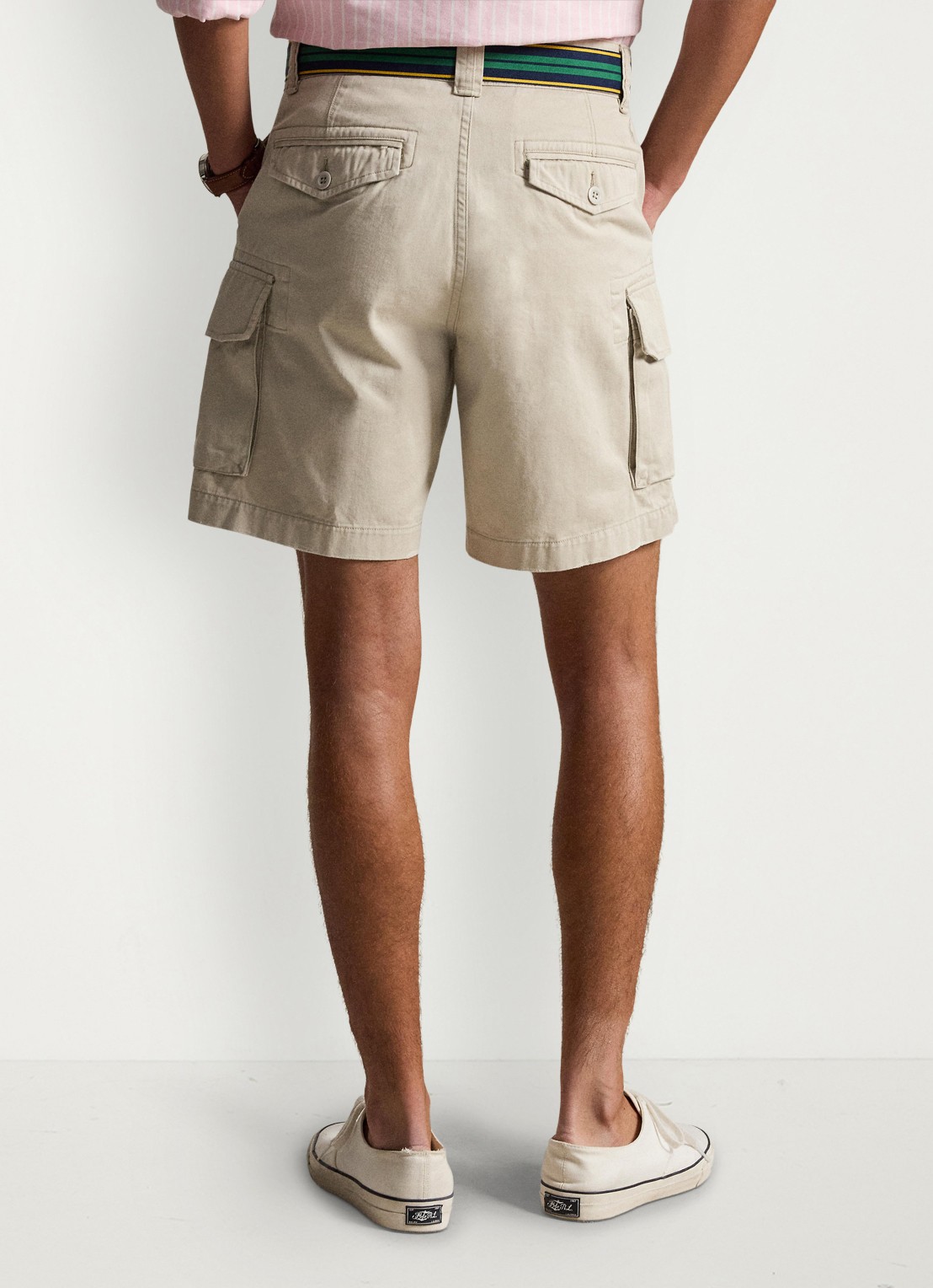 Ralph Lauren Regular fit korte cargobroek - achterkant 4 classic stone-2xdy