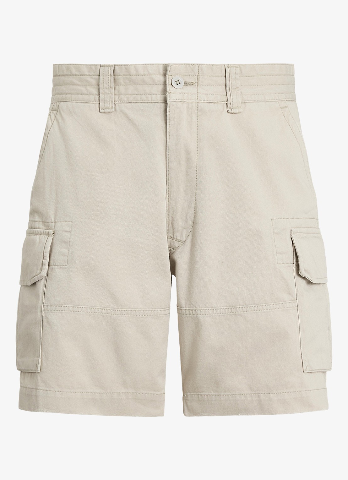 Ralph Lauren Regular fit korte cargobroek - voorkant 3 classic stone-2xdy