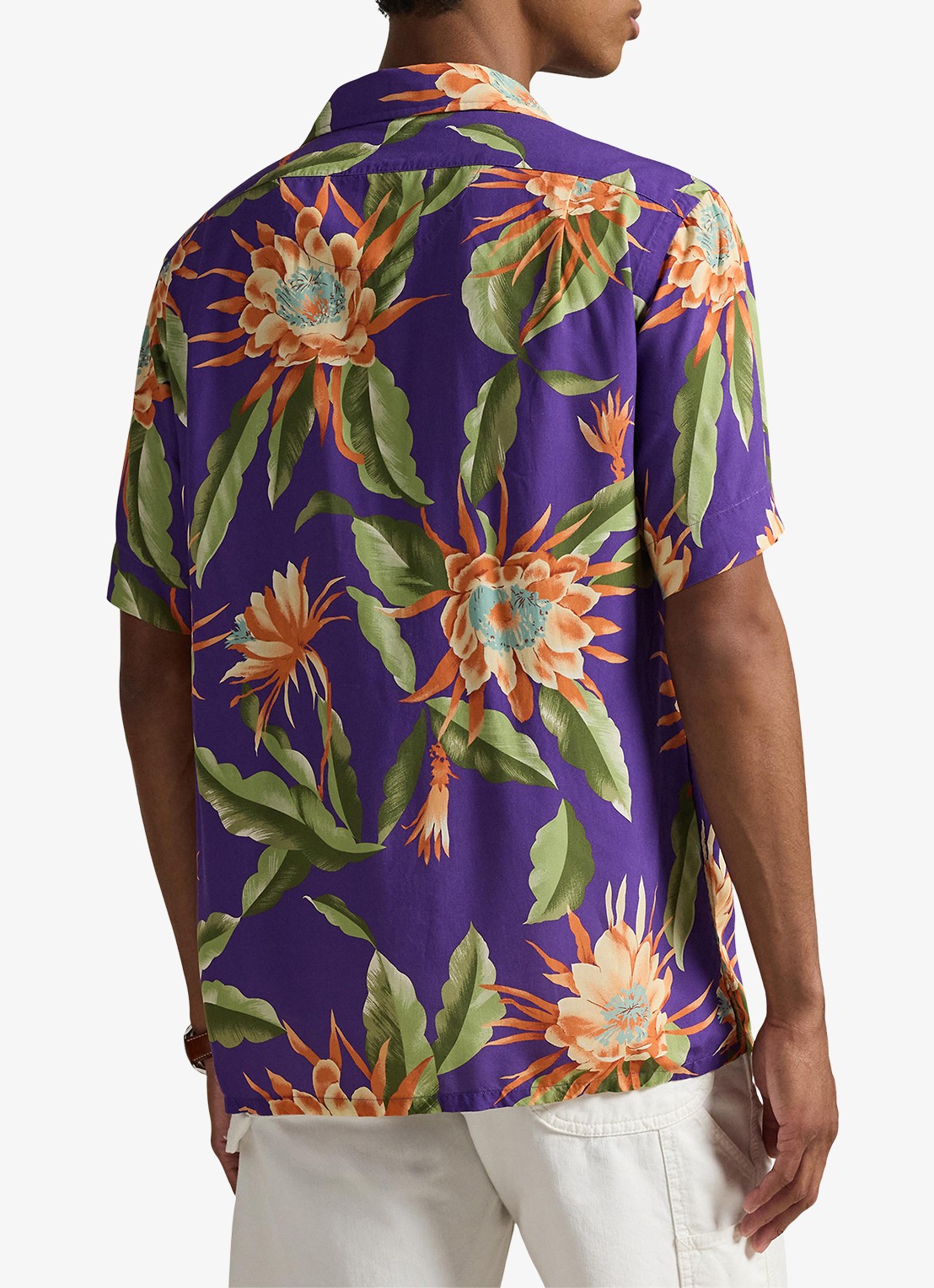 Ralph Lauren Regular fit overhemd met bloemenprint - achterkant 5 purple south floral