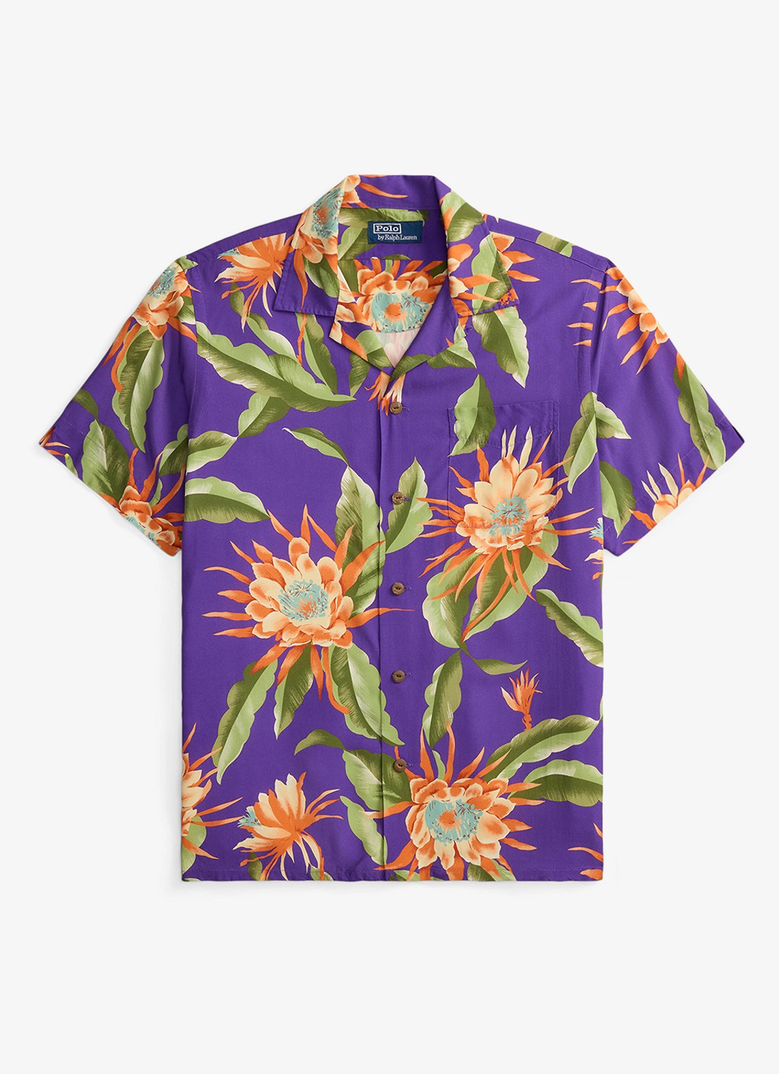 Ralph Lauren Regular fit overhemd met bloemenprint - voorkant 3 purple south floral