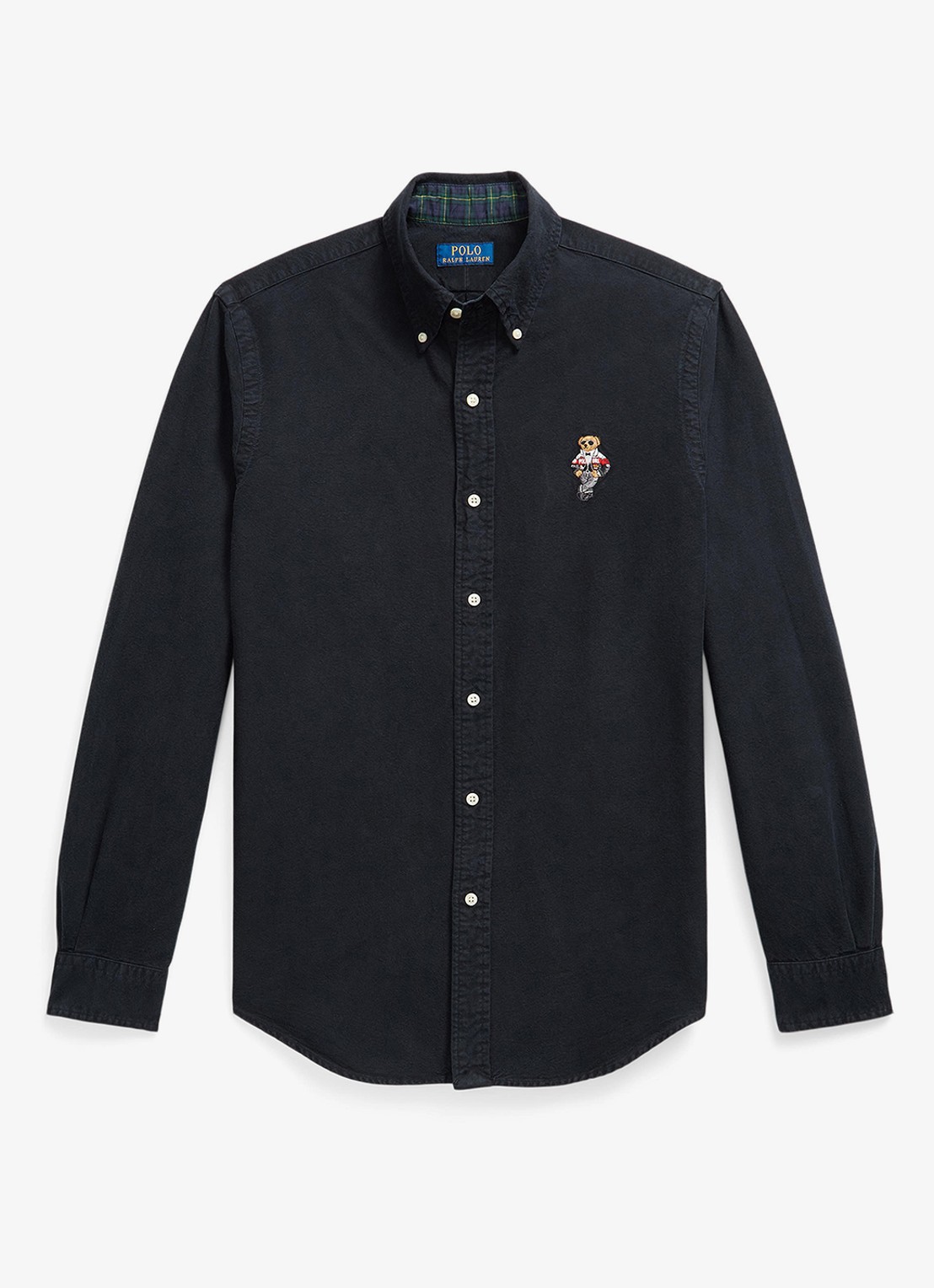Ralph Lauren Regular fit overhemd met borduring - voorkant zwart