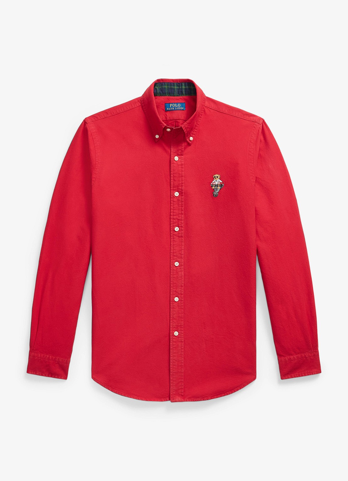 Ralph Lauren Regular fit overhemd met borduring - voorkant rood
