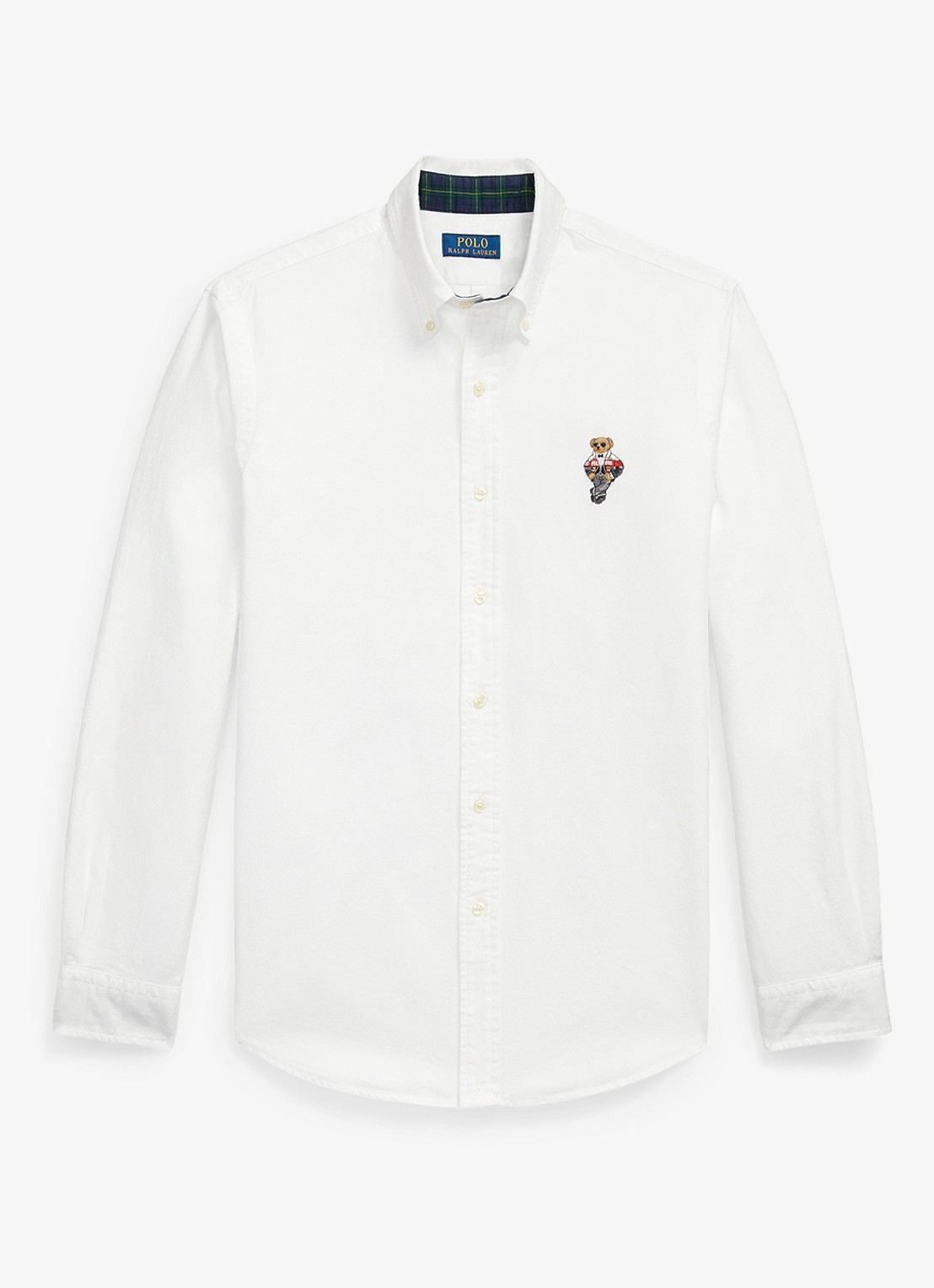 Ralph Lauren Regular fit overhemd met borduring - voorkant creme