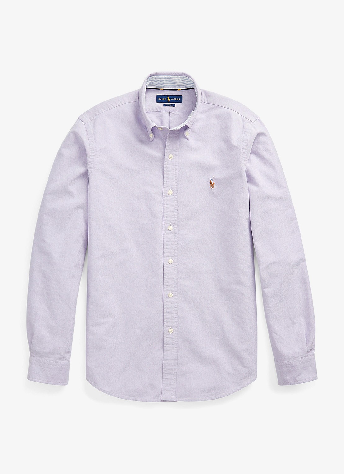Ralph Lauren Regular fit overhemd met button down kraag - voorkant 2 4070a thistle / paars
