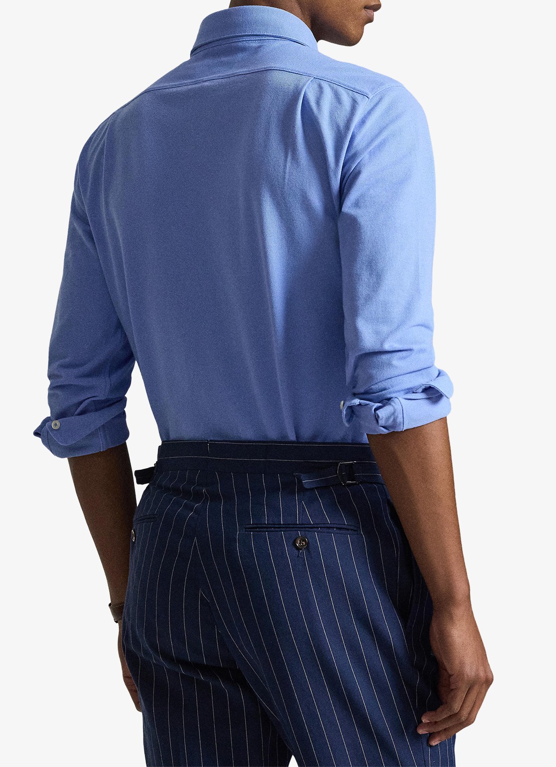 Ralph Lauren Regular fit overhemd met logo - achterkant 5 canvas blue / blauw
