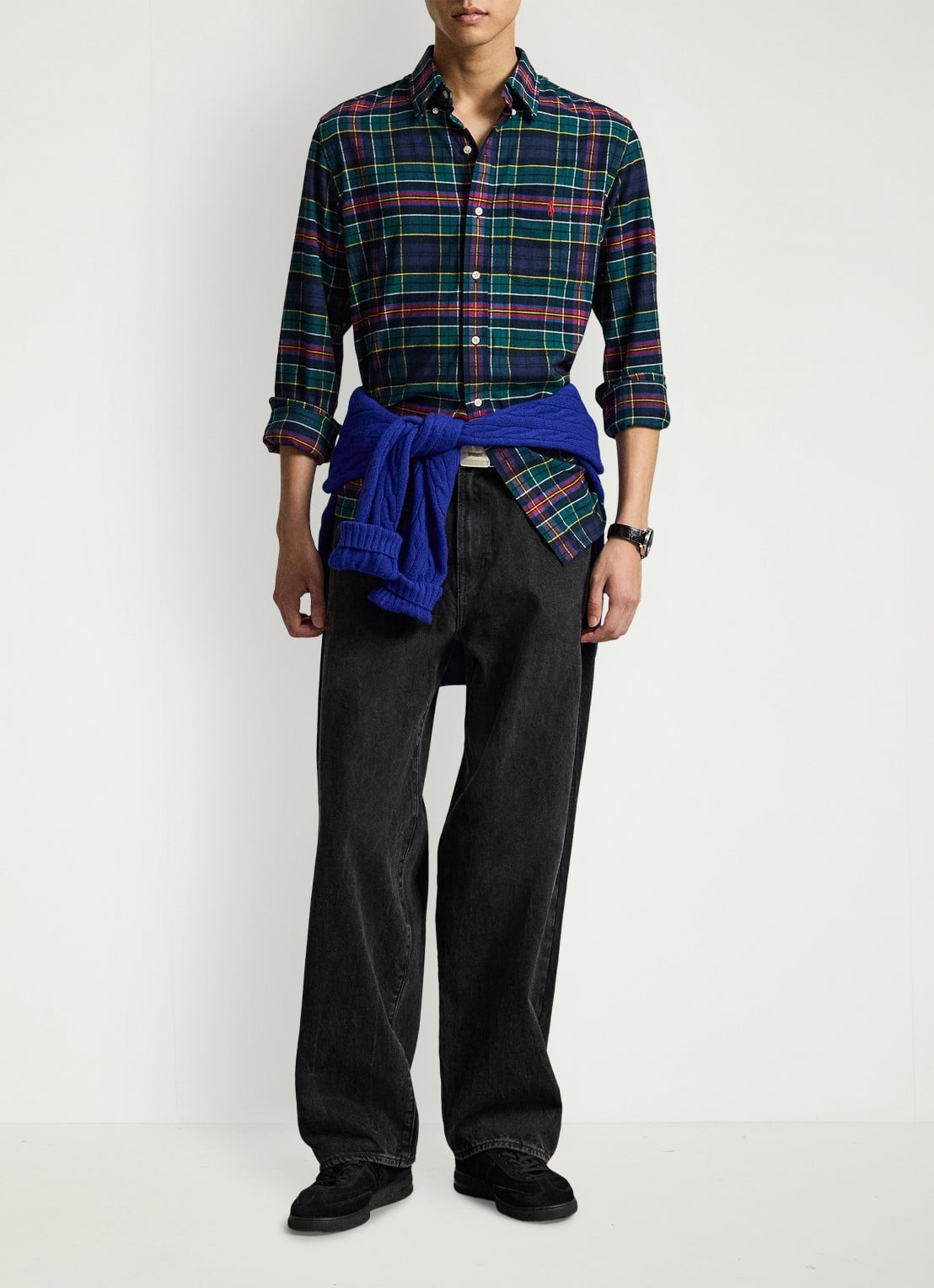 Ralph Lauren Regular fit overhemd met logo - detail 3 donkergroen