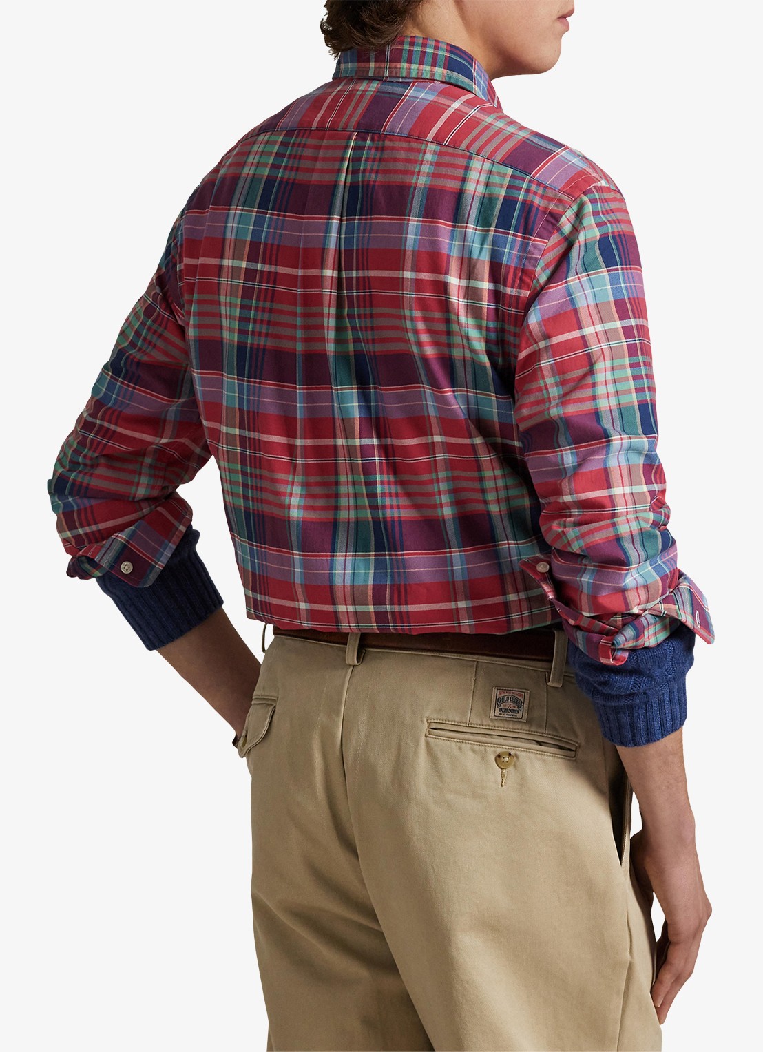 Ralph Lauren Regular fit overhemd met logoborduring - achterkant 5 rood