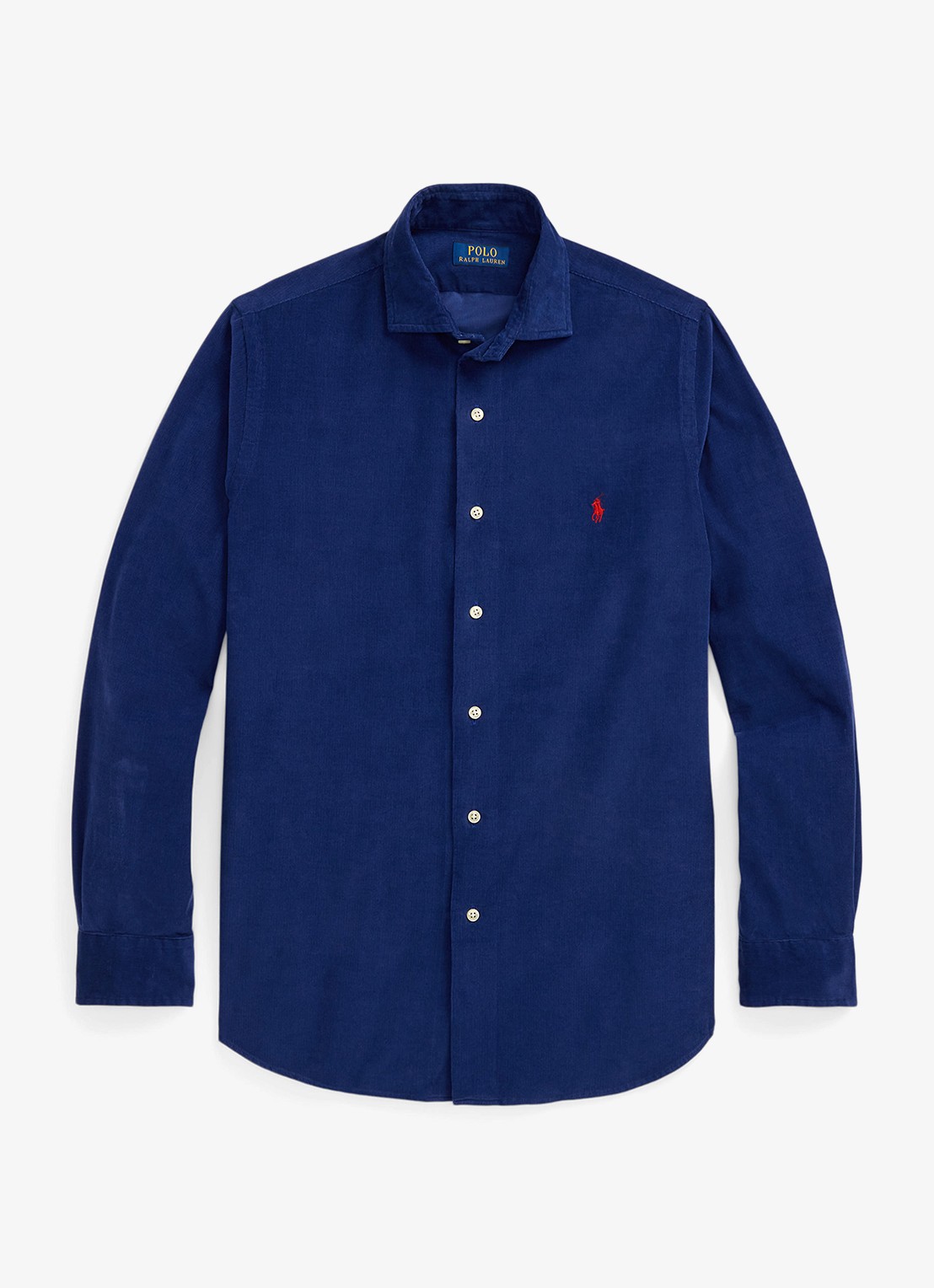 Ralph Lauren Regular fit overhemd met logoborduring - voorkant 2 freshwater / donkerblauw