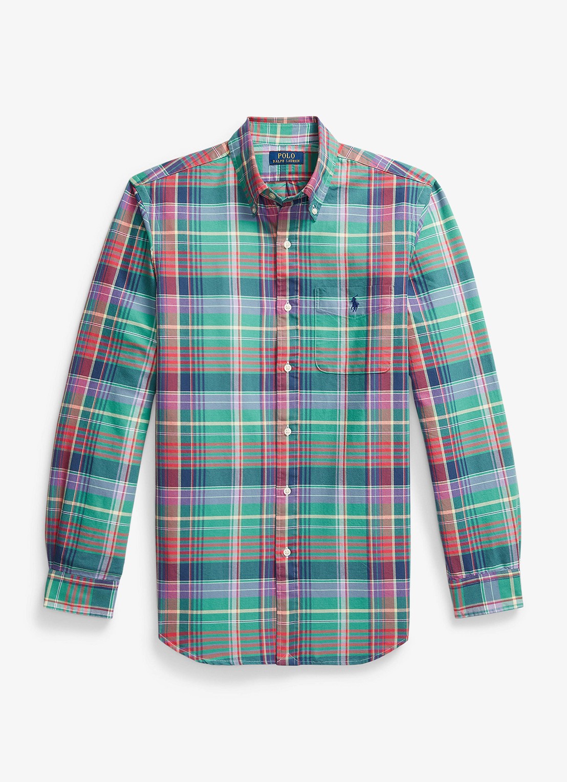Ralph Lauren Regular fit overhemd met logoborduring - voorkant 3 roze